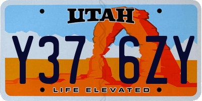 UT license plate Y376ZY