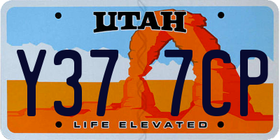 UT license plate Y377CP