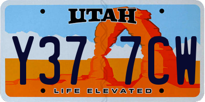 UT license plate Y377CW
