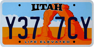 UT license plate Y377CY