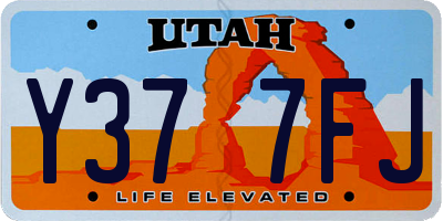 UT license plate Y377FJ
