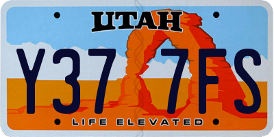 UT license plate Y377FS