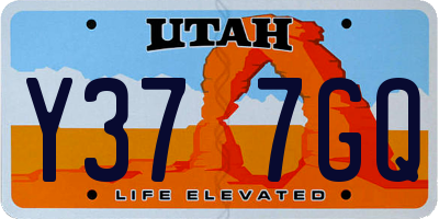 UT license plate Y377GQ