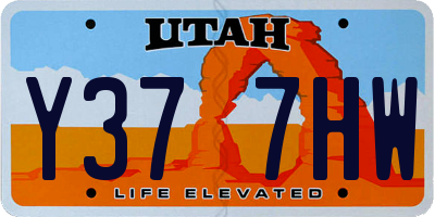 UT license plate Y377HW