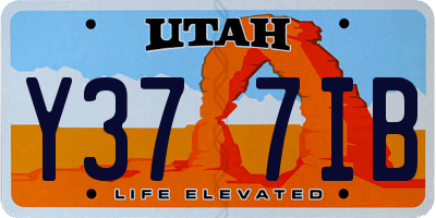 UT license plate Y377IB