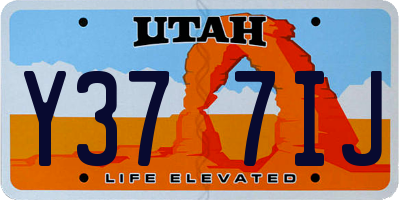 UT license plate Y377IJ