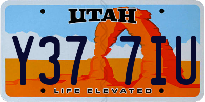 UT license plate Y377IU