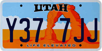 UT license plate Y377JJ