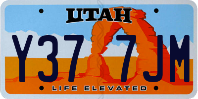 UT license plate Y377JM
