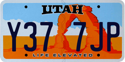 UT license plate Y377JP