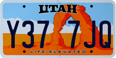 UT license plate Y377JQ