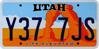 UT license plate Y377JS