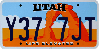 UT license plate Y377JT