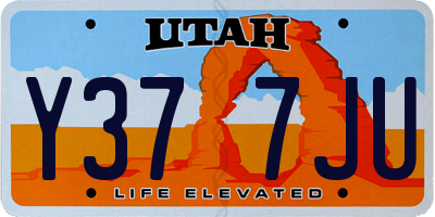 UT license plate Y377JU