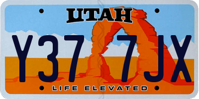 UT license plate Y377JX