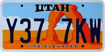 UT license plate Y377KW