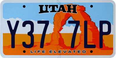 UT license plate Y377LP