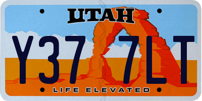 UT license plate Y377LT