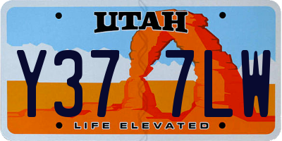 UT license plate Y377LW