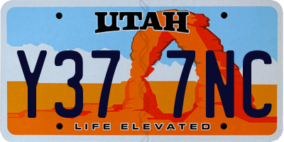 UT license plate Y377NC