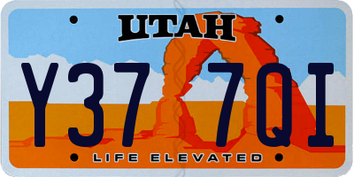 UT license plate Y377QI