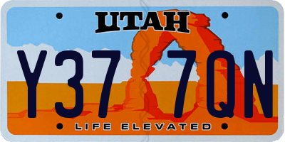 UT license plate Y377QN