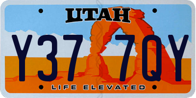 UT license plate Y377QY