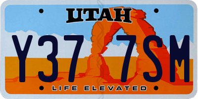 UT license plate Y377SM