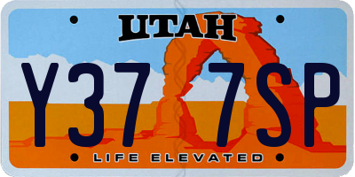 UT license plate Y377SP