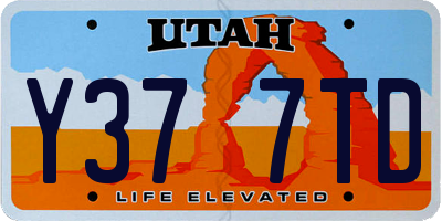 UT license plate Y377TD