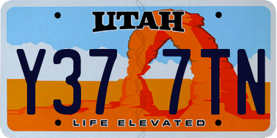 UT license plate Y377TN