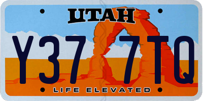 UT license plate Y377TQ