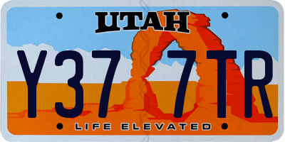 UT license plate Y377TR