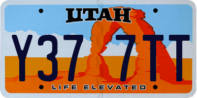 UT license plate Y377TT