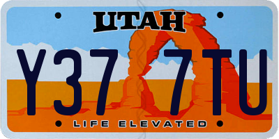 UT license plate Y377TU