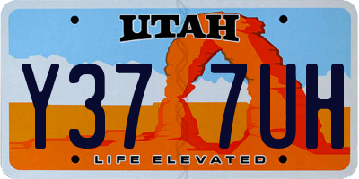 UT license plate Y377UH