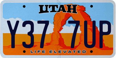 UT license plate Y377UP