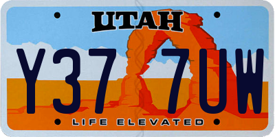 UT license plate Y377UW