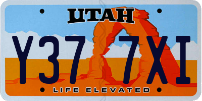 UT license plate Y377XI