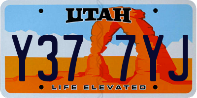 UT license plate Y377YJ