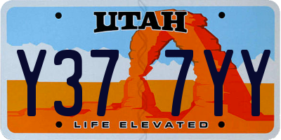UT license plate Y377YY