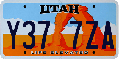 UT license plate Y377ZA