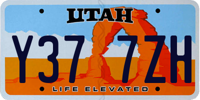 UT license plate Y377ZH