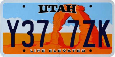 UT license plate Y377ZK