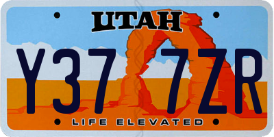 UT license plate Y377ZR
