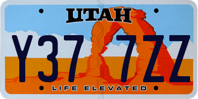 UT license plate Y377ZZ