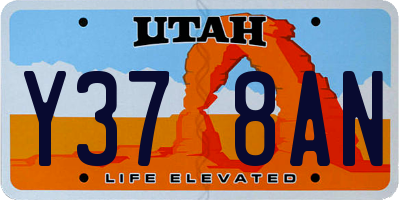 UT license plate Y378AN