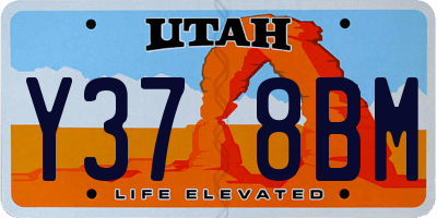 UT license plate Y378BM