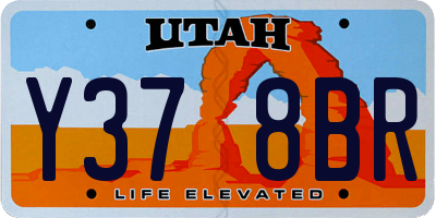 UT license plate Y378BR