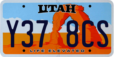 UT license plate Y378CS